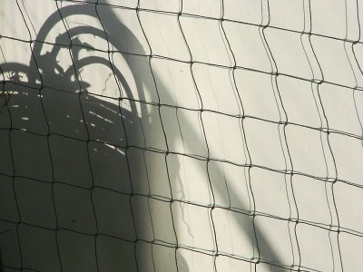 Shadow Play on Balcony Net