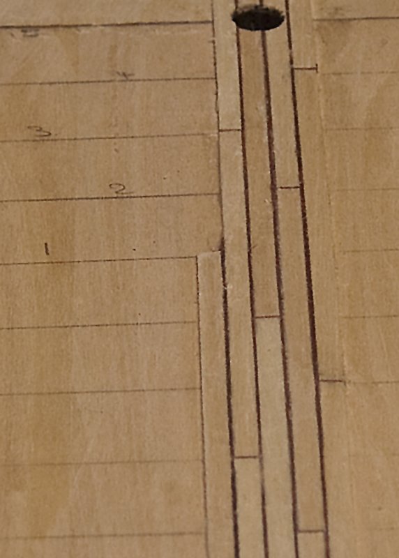 Detail of veneer 'caulking' (9787)