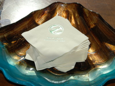 napkins in shell