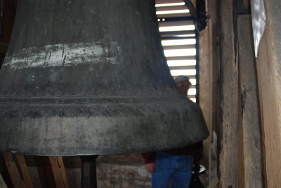 Climbing the bell tower of St. Jacob's