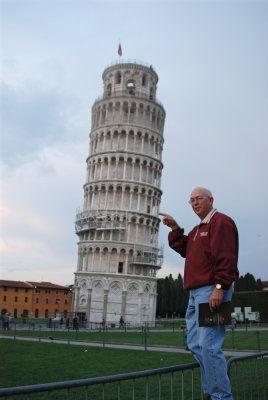 Holding up the leaning tower of Pisa