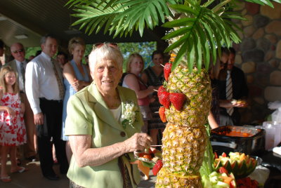 Nanny getting some fruit