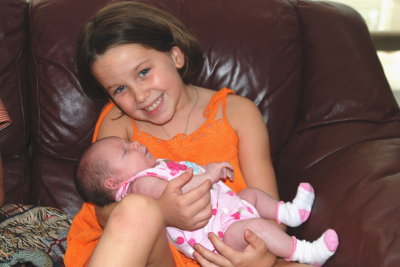 Cousin Paige with Addison