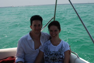 Jess and Troy enjoying the Emerald coast