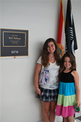 We got passes to the Senate and House chambers via Bill Nelsons office