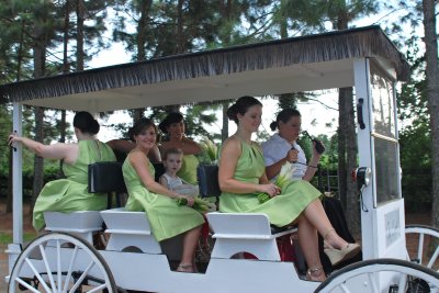 2nd carriage of bridesmaids