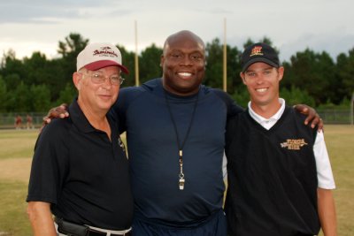 Coaches Mike Hickman, Corey Fuller, and Jarrod Hickman