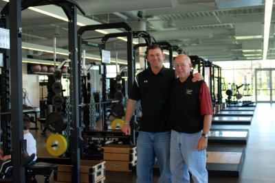 Mike and Mike in the Jets weight room