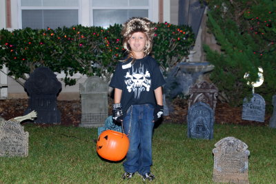 Billy the Exterminator in the graveyard