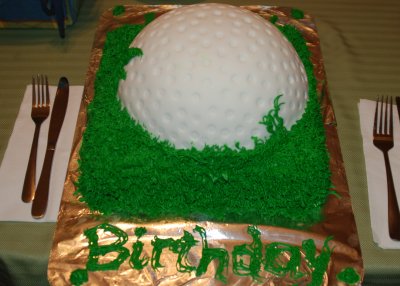 Golf ball cake