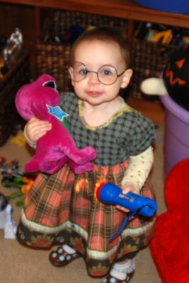 Addy with Harry Potter glasses