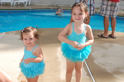 matching bathing suits