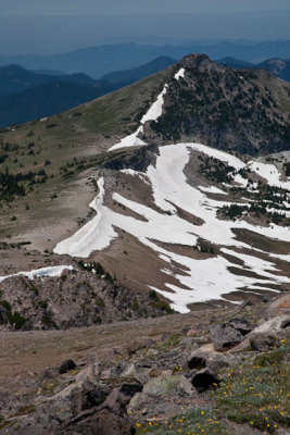 Snowy ridgeline