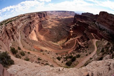 Shafer Canyon fisheye