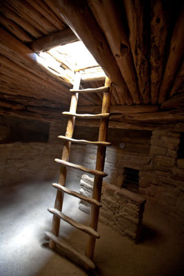 Inside Spruce Tree House Kiva