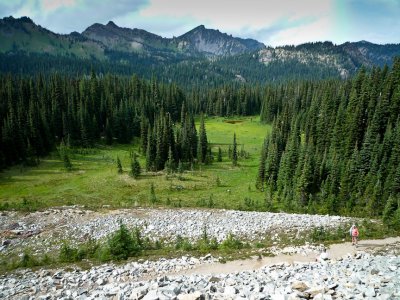 Steep trail