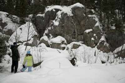 Amy & Kaelin check out the cave