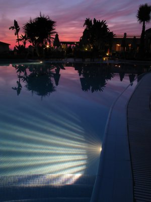 Poolside Sunset