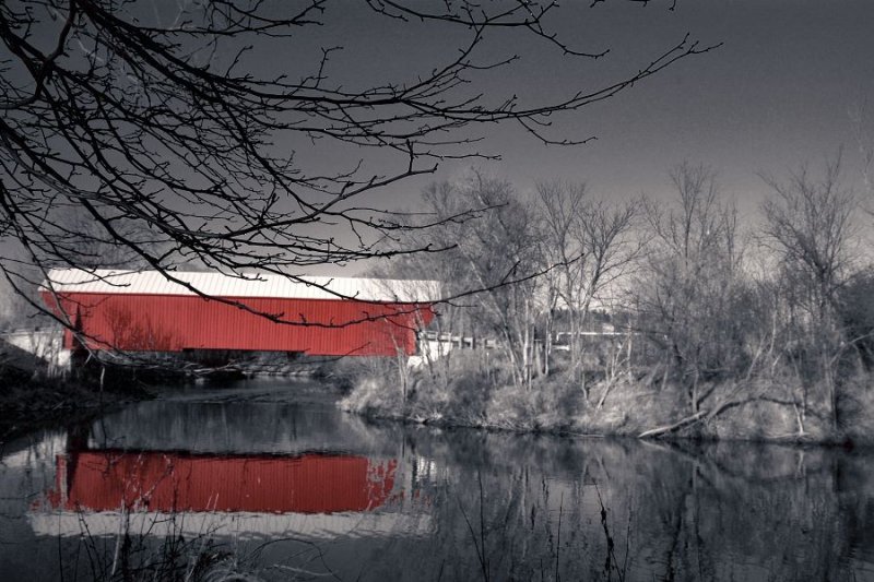 Le pont rouge