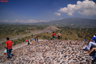 Teotihuacan - view from pyramid of sun