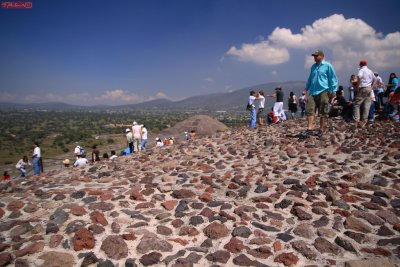 Teotihuacan - view from pyramid of sun