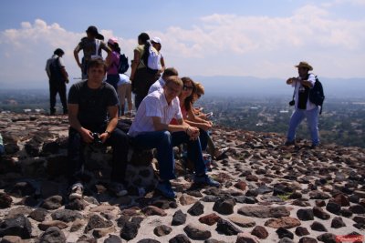 On the top of Sun Piramid - Teotihuacan