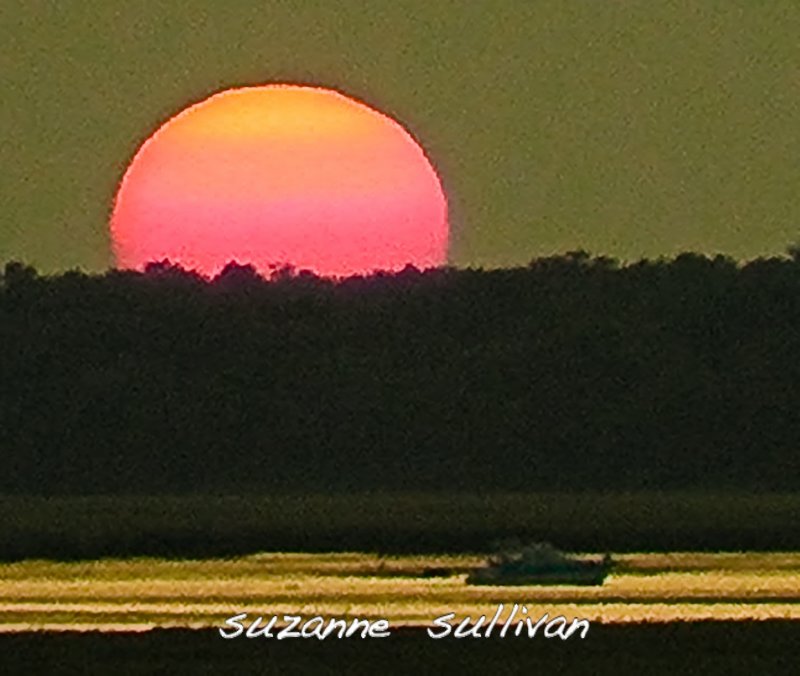 sunset over the parker river