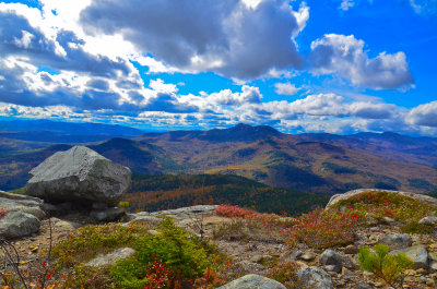 view from southern moat mtn, conway, nh