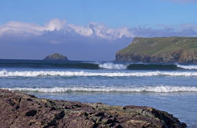 Polzeath Beach Waves