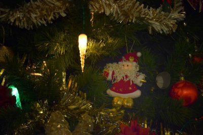 Santa in the tree