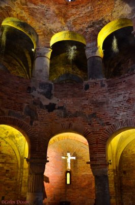 Inside the Round Church of Mantova.