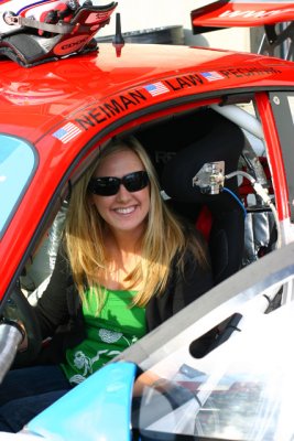 Lindsey in the #44 Flying Lizard Porsche
