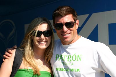 Lindsey with Scott Sharp