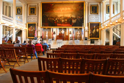 Inside Faneuil Hall