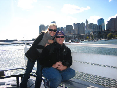 Lindsey and I on the water taxi