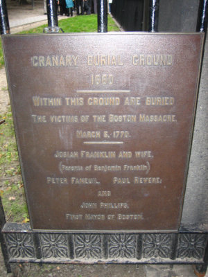 One of the many historical cemetery's in Boston