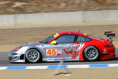 #45 Flying Lizard Porsche entering T10