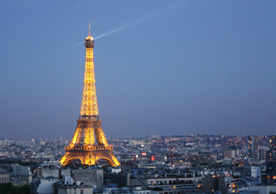 Eiffel Tower from Arc de Triomphe