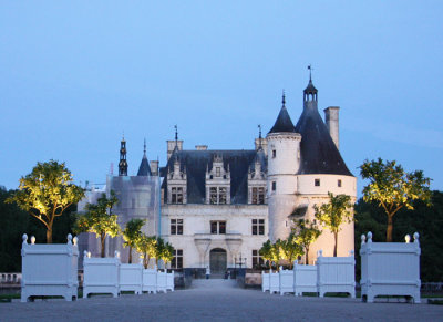 Chenonceau Gardens at Night
