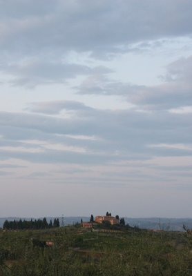Sunset near San Gimignano