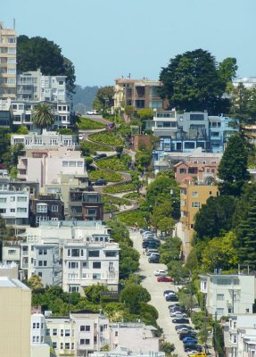 Lombard Street from Coit Tower