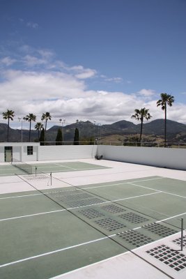 Tennis Courts, Hearst Castle