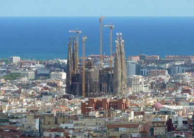 Sagrada Família from Parc Guell
