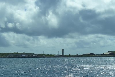 Beef Island Airport from the water