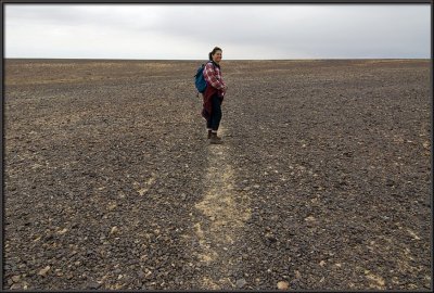 Hiking the plateau of Mt. Karkom