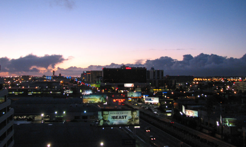 Sunset over LAX