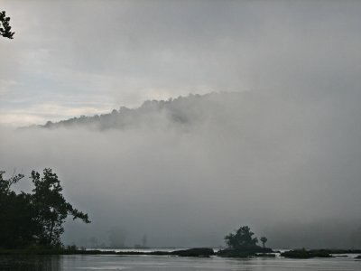 The Hill appears out of the fog
