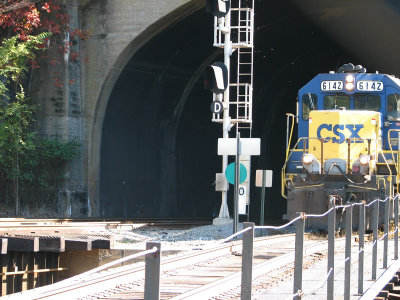 6142 exits the tunnel