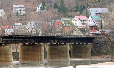 Colorful homes of Harpers Ferry