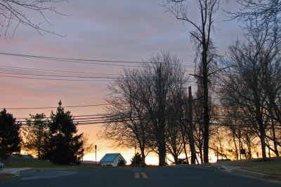 Neighborhood sunrise